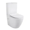WC à poser sans bride en céramique + abattant SoftClose + réservoir de chasse, alimentation par le bas, blanc (CEPX030RREXVPBI)