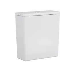 WC à poser sans bride en céramique + abattant SoftClose + réservoir de chasse, alimentation par le bas, blanc (CEPX030RREXVPBI)
