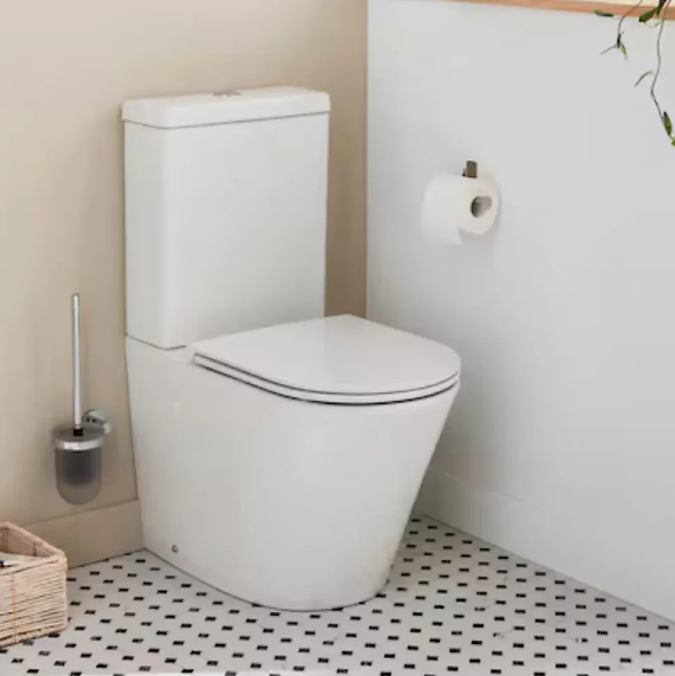 WC à poser sans bride sortie universelle JACOB DELAFON Rodin+ avec abattant frein de chute + nettoyant