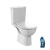 WC à poser sans bride sortie horizontale JACOB DELAFON Gaspard avec abattant frein de chute et déclipsable + gel WC