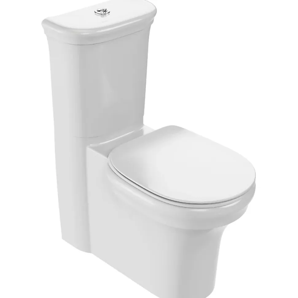 WC à poser sans bride sortie universelle JACOB DELAFON Cléo 1889 avec abattant extra-plat frein de chute