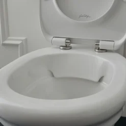 WC à poser sans bride sortie universelle JACOB DELAFON Cléo 1889 avec abattant extra-plat frein de chute