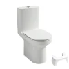 WC à poser sans bride sortie horizontale JACOB DELAFON Elite avec abattant frein de chute + tabouret physiologique blanc