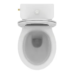 WC à poser sans bride sortie horizontale IDEAL STANDARD TIRSO RimLS+ avec abattant frein de chute