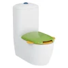 WC à poser sans bride VITRA Sento Kids Blanc + réservoir + abattant vert et jaune