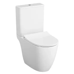 WC à poser sans bride VITRA Sento + abattant slim frein de chute blanc