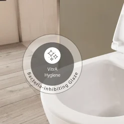 WC à poser sans bride VITRA Sento + abattant slim frein de chute blanc