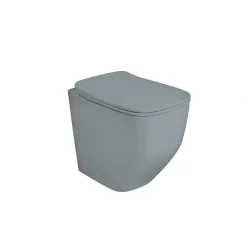 Wc Affleurant En Céramique Gris Mat Sans Rebord