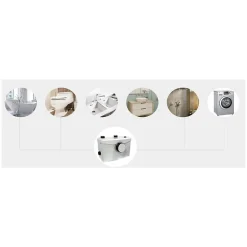 wc Broyeur adaptable 600 watts, Broyeur toilette BSF-100 pour salle de bain ou WC, marque Française BSF