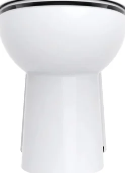 WC broyeur Turboflush compact l.24,5 x H.47 x P.54,5 cm, blanc en céramique anticalcaire, 500W, double chasse et abattant antibactérien