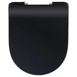Wc Déclipsable Schulte - Avec Frein De Chute - Lunette Et Couvercle - Duroplast - Noir
