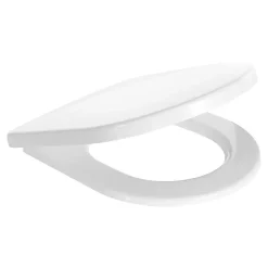 Wc Déclipsable Schulte - Avec Frein De Chute - Lunette Et Couvercle - Duroplast - Blanc