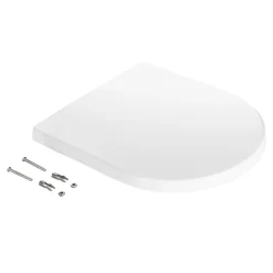 Wc Déclipsable Schulte - Avec Frein De Chute - Lunette Et Couvercle - Duroplast - Blanc
