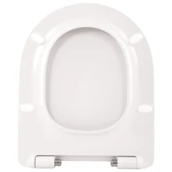 Wc Déclipsable Schulte -avec Frein De Chute - Lunette Et Couvercle - Duroplast - Blanc