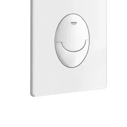WC suspendu sans bride VILLEROY ET BOCH Architectura + abattant + bati support GROHE + plaque de commande blanche