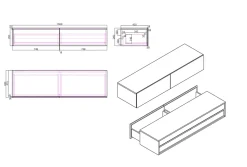 WC suspendu sans rebord, Cuvette supendue avec abattant fermeture en douceur - 37x36x54cm - Blanc brillant - VIVEO