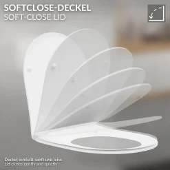 WC suspendu sans rebord nano revêtement fonction bidet long blanc céramique
