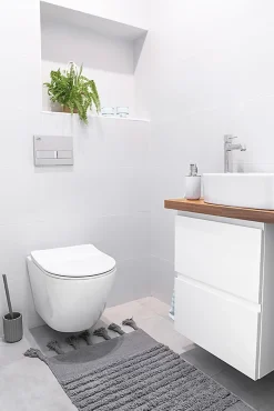 WC Toilettes : cuvette blanche avec siège de toilette Slim Soft-Close