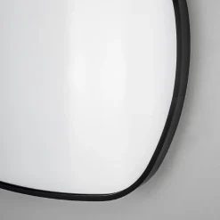 51x80 cm Purity miroir suspendu asymétrique, cadre en aluminium, noir (SATZPURAS5180CE)
