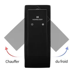 2x Robinet Salle de Bain Noir Cascade Bec Haut Mitigeur de Lavabo Robinetterie en Acier Inox pour lavabo et vasque Design Moderne