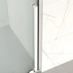 X-MOTION Porte de douche 110x200cm Coulissante, anticalcaire avec profilé blanc (SATBWIXM110NIKAB)