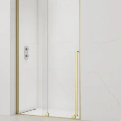 X-MOTION Porte de douche 110x200cm Coulissante, anticalcaire avec profilé Or brillant (SATBWIXM110NIKAZ)