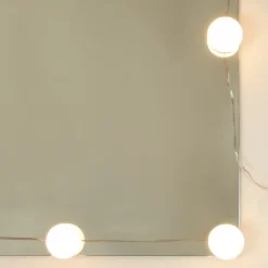 ZMH Armoire à miroir avec LED blanc 90x31,5x62 cm