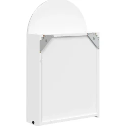 ZMH Armoire de bain à miroir avec LED arquée blanc 42x13x70 cm
