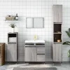 ZMH Armoire de bain sonoma gris 65x33x60 cm bois d'ingénierie