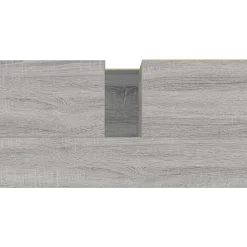 ZMH Armoire de bain sonoma gris 65x33x60 cm bois d'ingénierie
