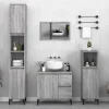 ZMH Armoire de bain sonoma gris 65x33x60 cm bois d'ingénierie