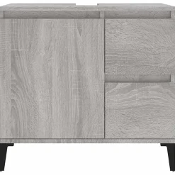 ZMH Armoire de bain sonoma gris 65x33x60 cm bois d'ingénierie