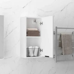 ZMH Armoire de salle de bain murale Blanc 32x20x67 cm