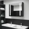 ZMH Armoire de salle de bain à miroir LED 89x14x62 cm