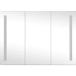 ZMH Armoire de salle de bain à miroir LED 89x14x62 cm