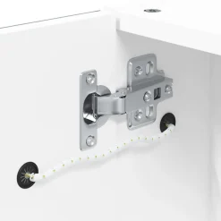 ZMH Armoire de salle de bain à miroir avec LED blanc 60x13x52 cm