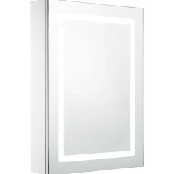 ZMH Armoire de salle de bain à miroir LED 50x13x70 cm