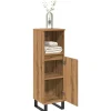 ZMH Armoire de salle de bain chêne artisanal 30x30x100 cm
