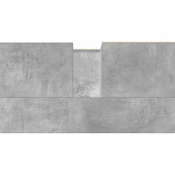 ZMH Armoire d'évier gris béton 65x33x60 cm bois d'ingénierie