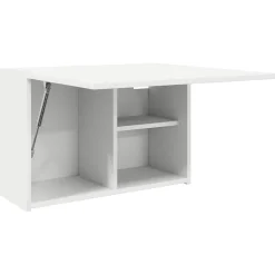 ZMH Armoire murale de bain blanc 60x25x40 cm bois d'ingénierie