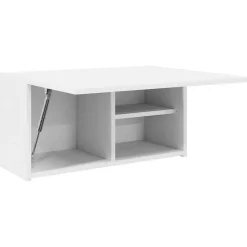 ZMH Armoire murale de bain blanc 60x25x30 cm bois d'ingénierie
