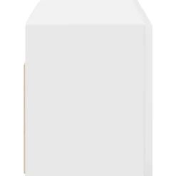 ZMH Armoire murale de bain blanc 60x25x30 cm bois d'ingénierie