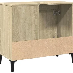ZMH Armoire salle de bain chêne sonoma 65x33x60 cm