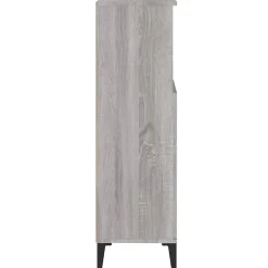 ZMH Armoire salle de bain sonoma gris 30x30x100 cm