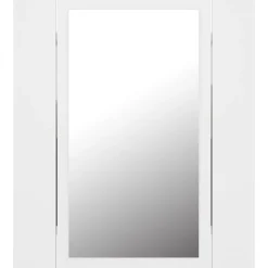 ZMH Armoire salle de bain à miroir LED Blanc 40x12x45 cm Acrylique