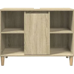 ZMH Armoire salle de bain chêne sonoma 80x33x60cm bois d'ingénierie