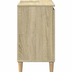 ZMH Armoire salle de bain chêne sonoma 65x33x60 cm
