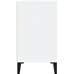 ZMH Meuble d'évier blanc 80x33x60 cm bois d'ingénierie