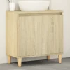 ZMH Meuble d'évier chêne sonoma 58x33x60 cm bois d'ingénierie