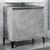 ZMH Meuble d'évier gris béton 58x33x60 cm bois d'ingénierie